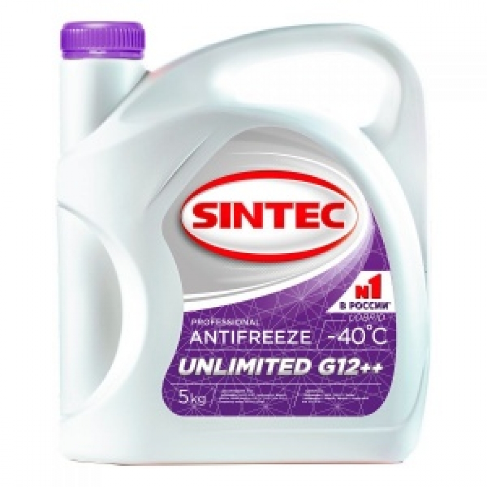 Антифриз Sintec Unlimited фиолетовый G12++ 5л