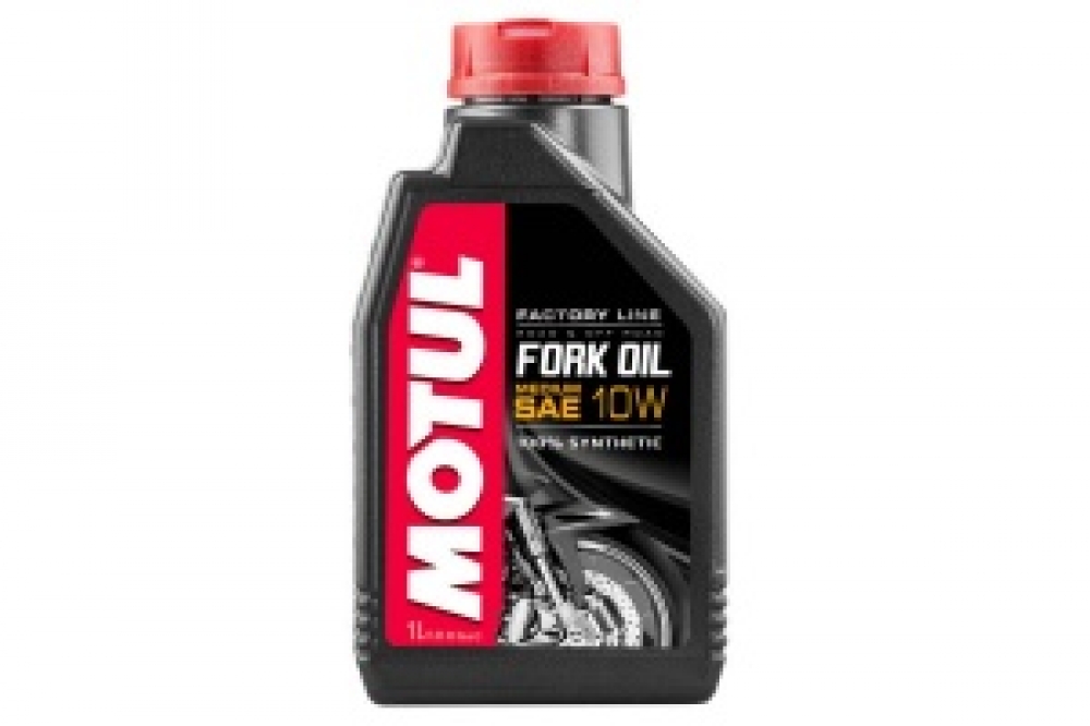 Масло Motul FORK OIL FL MED 10W, 100% синтетическое для реверсных телескопических вилок мотоциклов, 